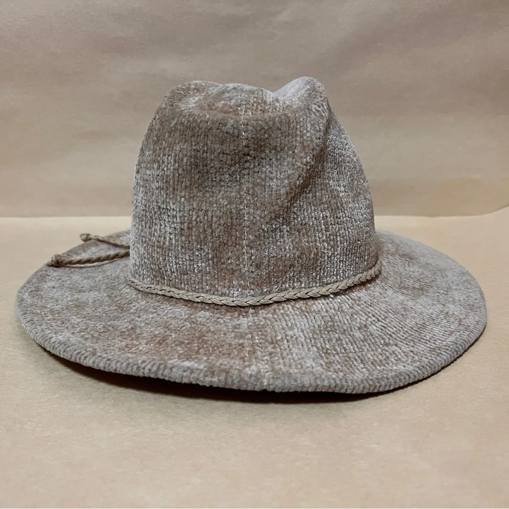 Anthropologie chenille fedora